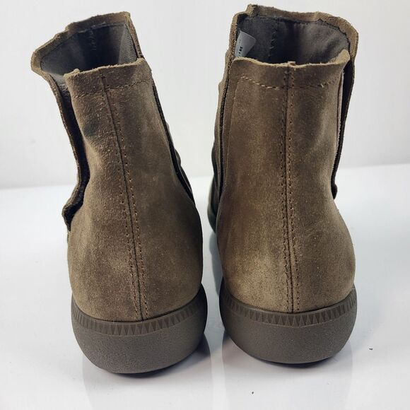 Munro Women Scout Brown Suede Ankle Booties Size 6.5W Wide - Picture 6 of 13